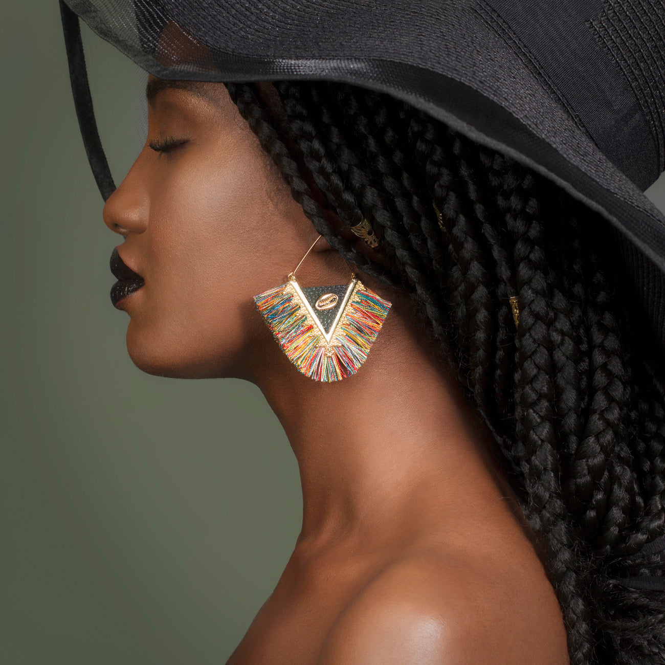 Boucles d'oreilles CAURICUIR